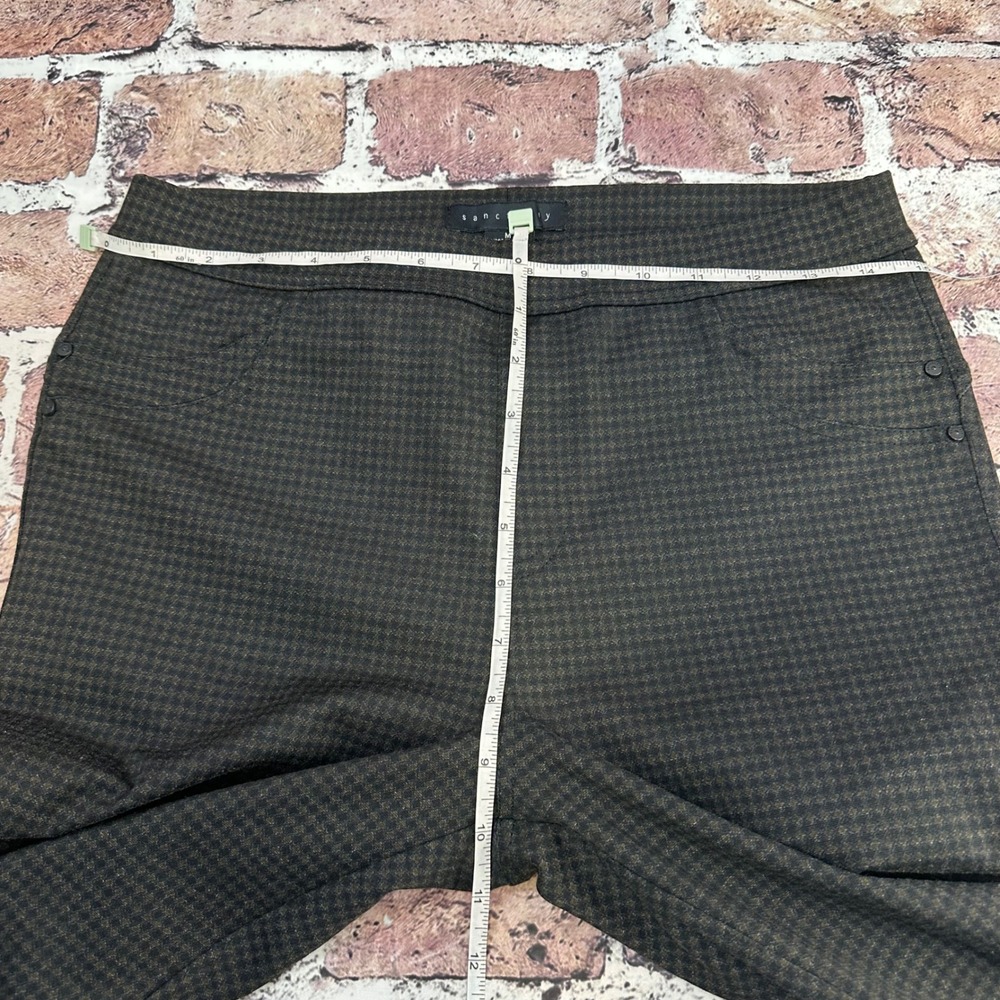 Sanctuary Womens Brown Black Micro Houndstooth Pull On Leggings Pants Size M - Picture 8 of 14